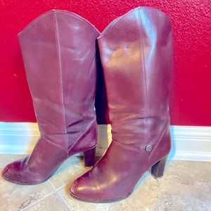Vintage Aigner wine color boots